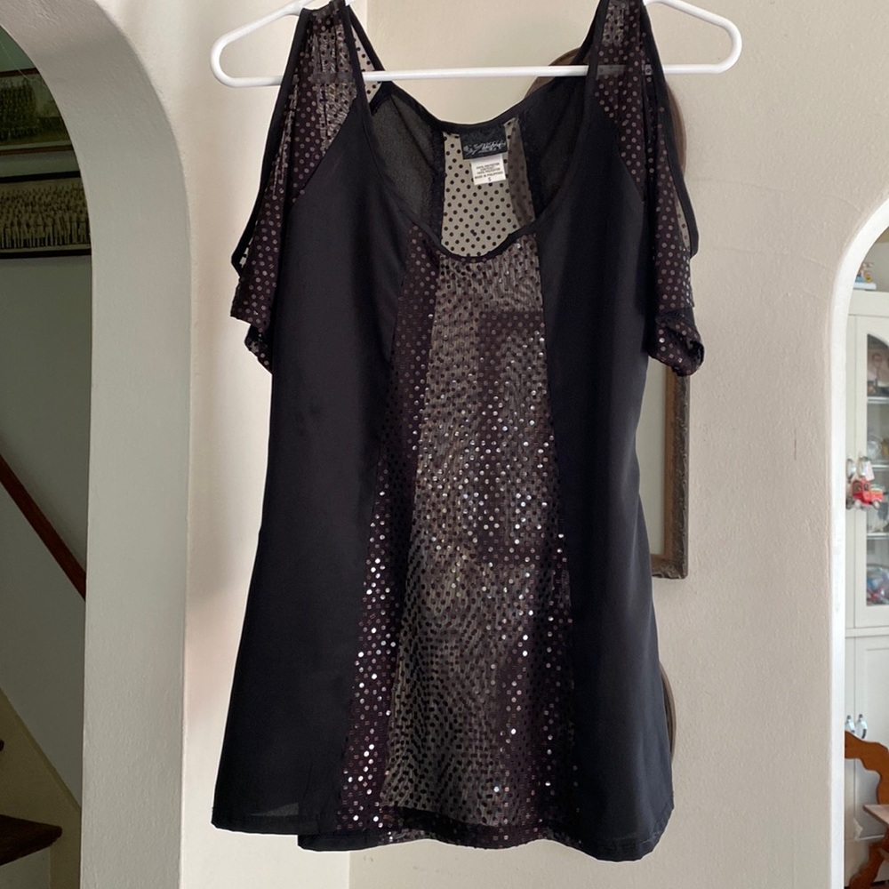 Daytrip off the shoulder black blouse size S